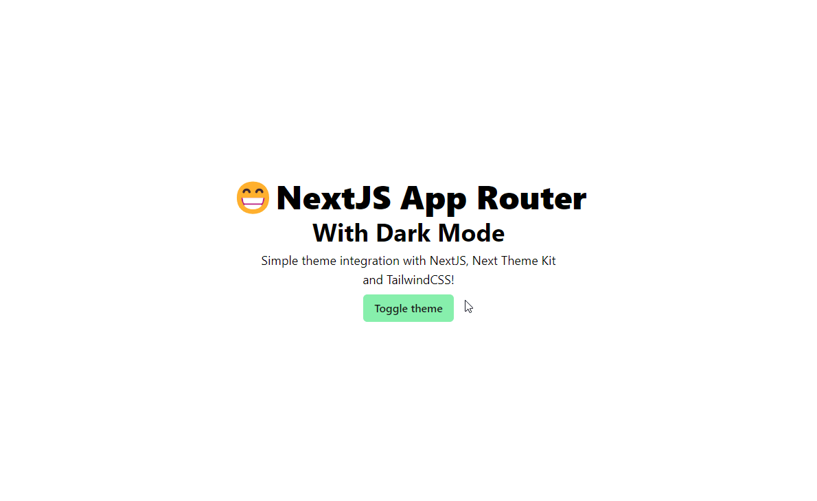 Dark Mode in NextJS App Router Image